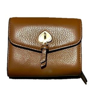 Kate Spade Marti Small Flap Wallet Leather Warm Ginger K6026